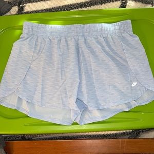 Asics blue shorts